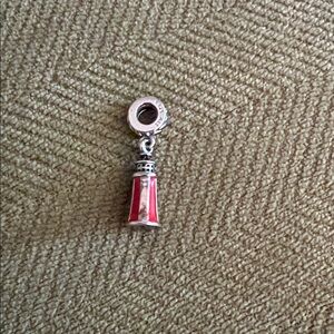 Pandora Red and Silver lighthouse Charm Pendant